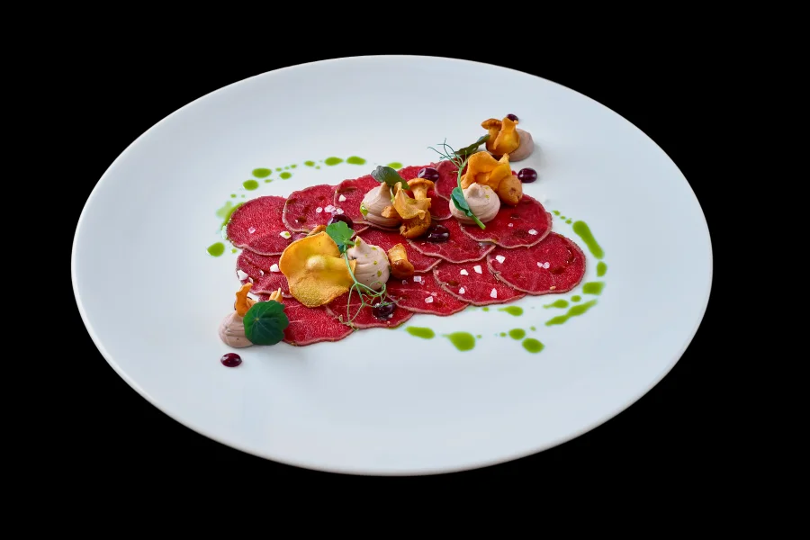 Fallow deer carpaccio