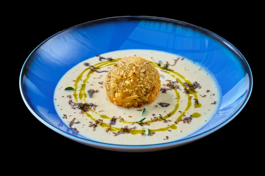 Cream of potato and Jerusalem artichoke soup