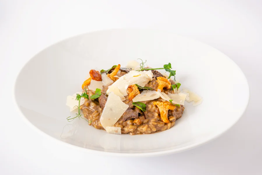 Creamy mushroom risotto