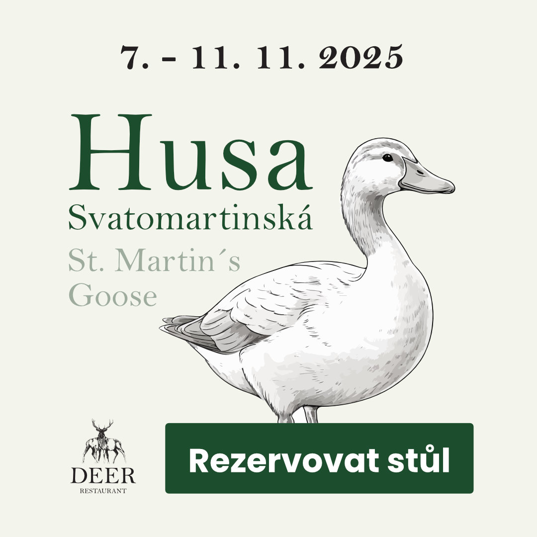 Svatomartinská husa, Deer Restaurant, Praha centrum